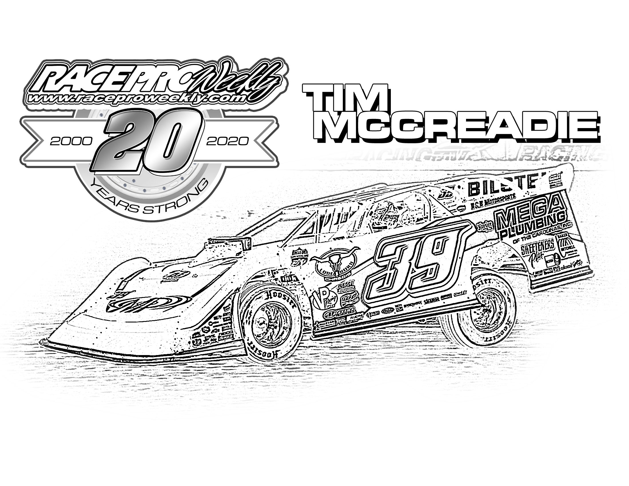 dirt late model coloring pages
