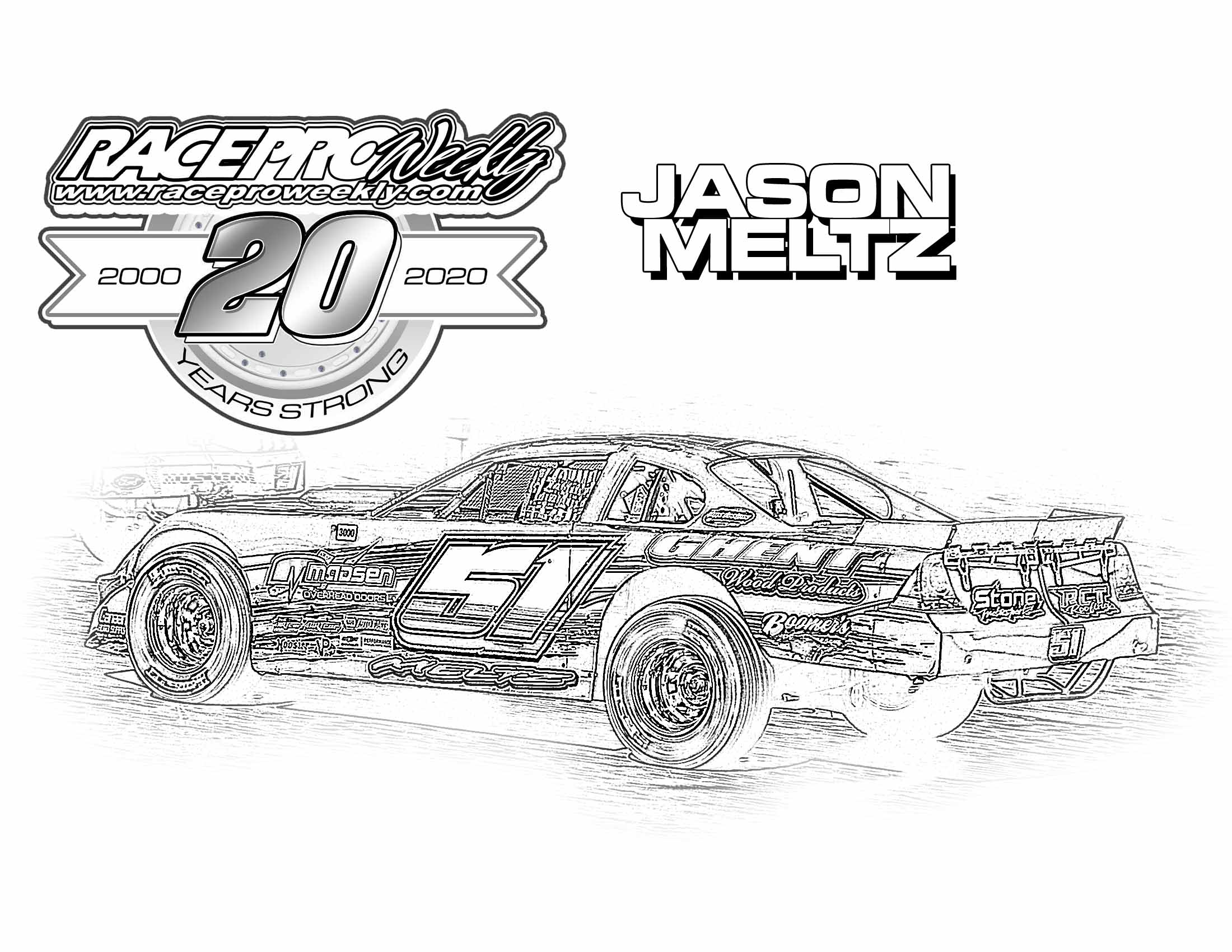 nascar coloring pages