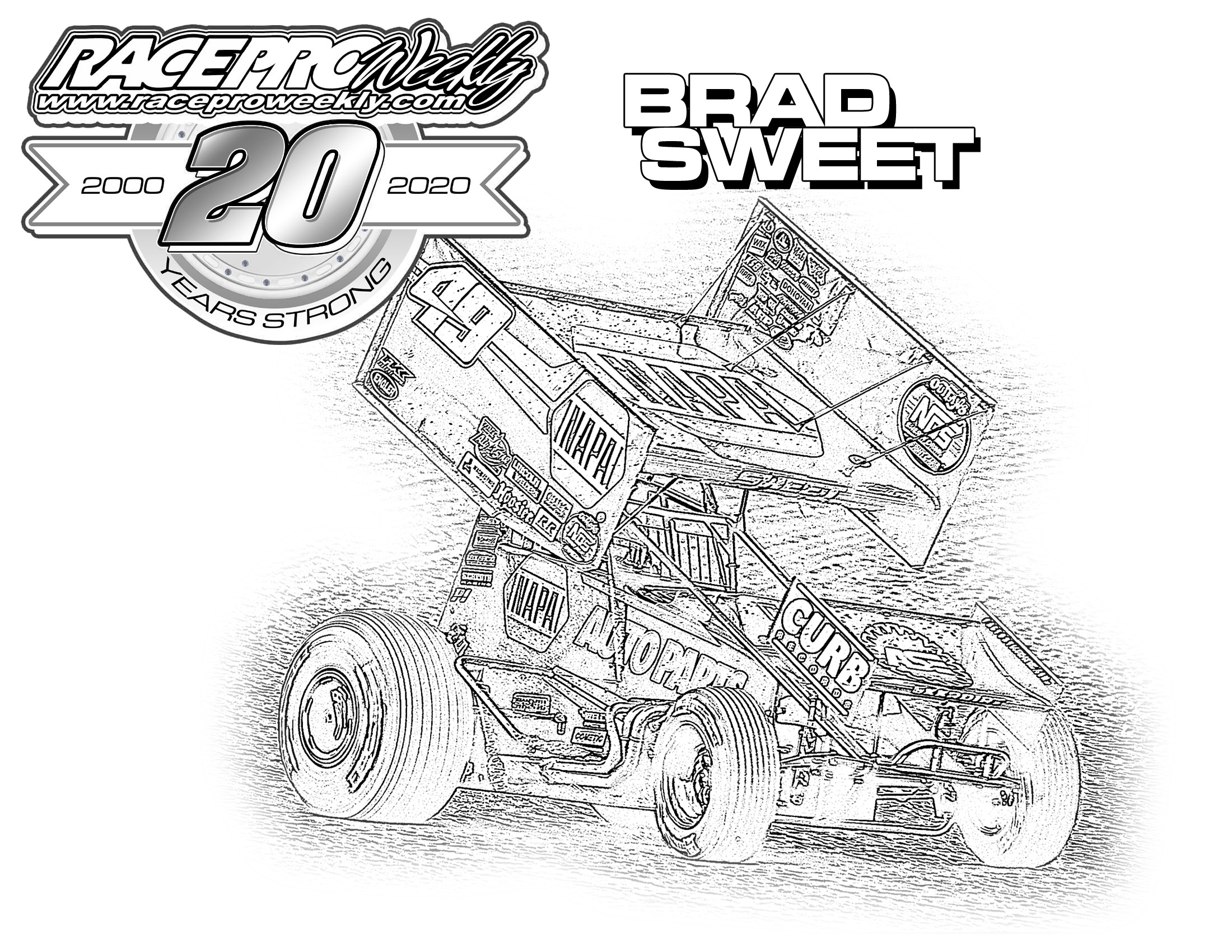 Fan Zone: Coloring Pages – Race Pro Weekly